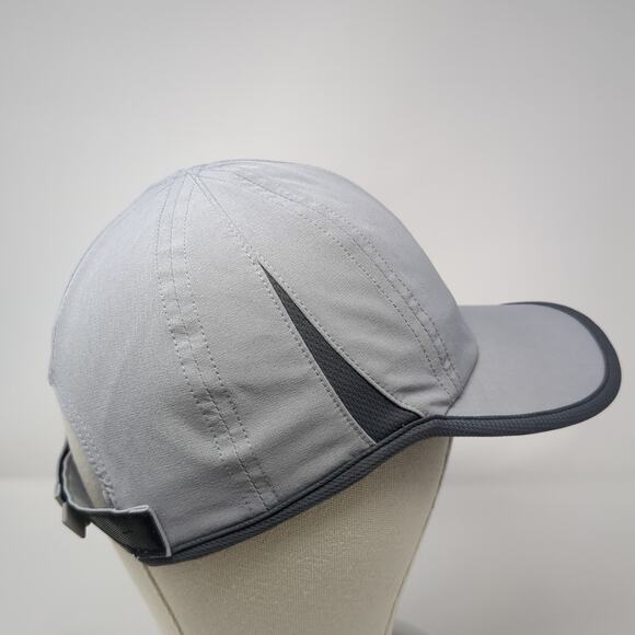 Adidas Aeroready Baseball Cap Gray One Size Adjustable Breathable Mesh 6 Panel - Picture 5 of 9